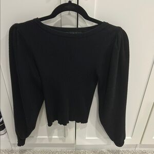 Wild Pony size S Black Women's puff sleeve sweater. Great condition.